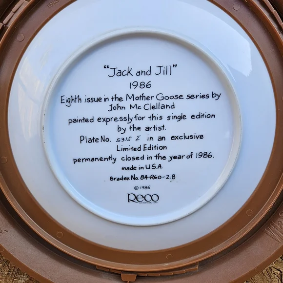 Jack And Jill Vintage Round Framed Painting of Children - Picture 15 of 15